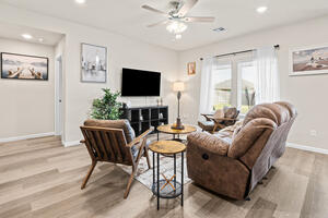 Spacious furnished living room