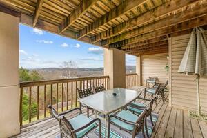 Mountian view covered deck