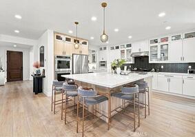 Kitchen with island & dining