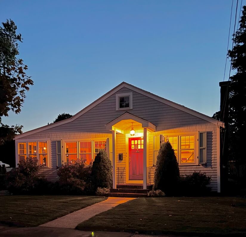 Furnished rental - twilight view