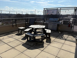 Gas Grill on rooftop