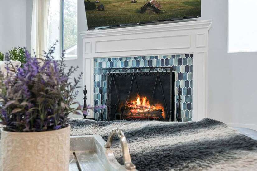 Fireplace living room