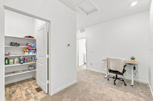 Upstairs landing with desk