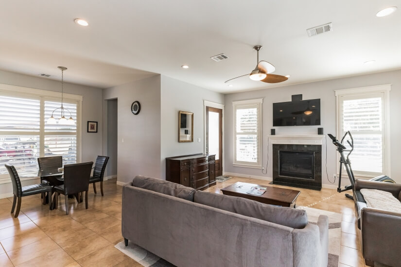 Living room and 2nd dining area