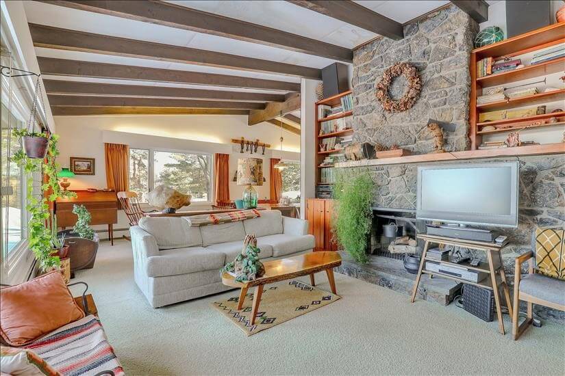 Enjoy the rustic lodge feel of this home