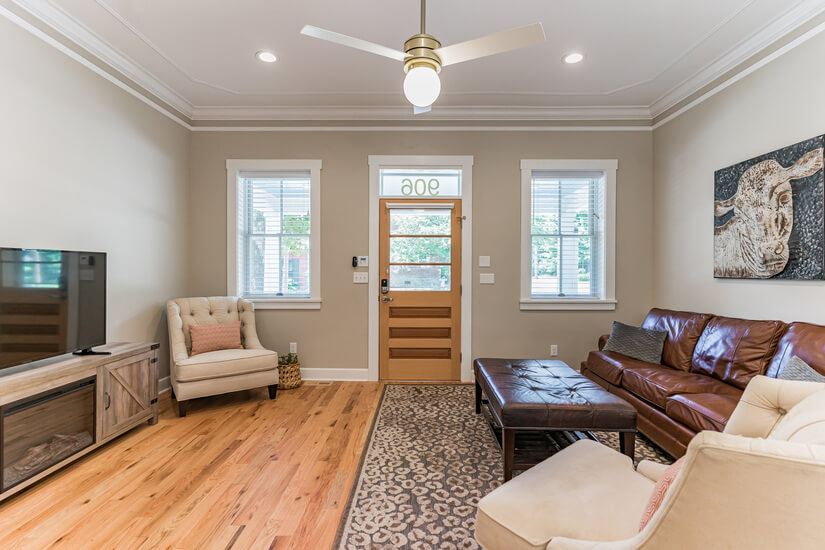 10ft tall elegant living room