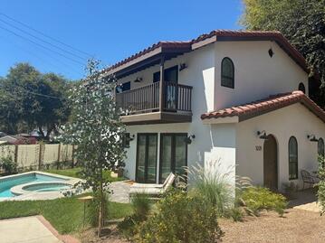 front of the house