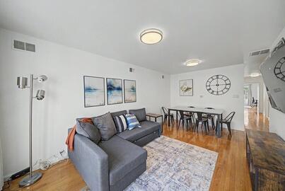Spacious, modern living area