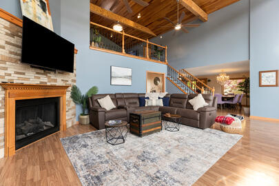 Spacious two-story great room