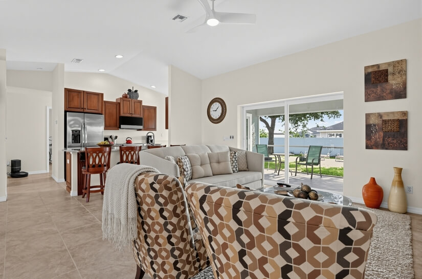 Living Area Kitchen View