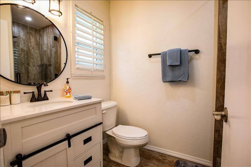 newly renovated bathroom