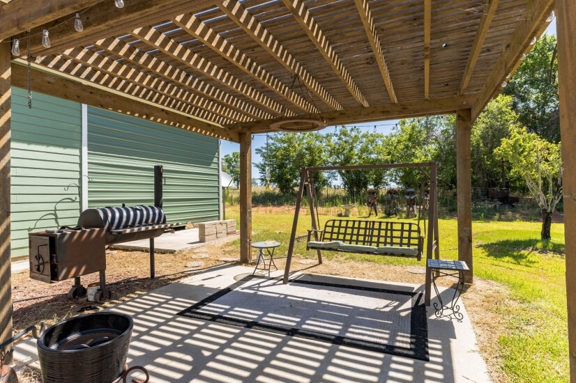 Relax under pergola after a long day
